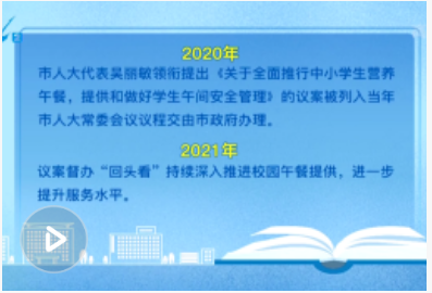 四年监督不松劲，校园午餐梦成真